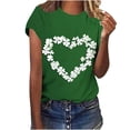 thumbnail image 5 of Levmjia Womens T Shirt St Patricks Day Short Sleeve Crew Neck Casual Versatile Top Soft Breathable Polyester Loose Fit Graphic Tee, 5 of 7