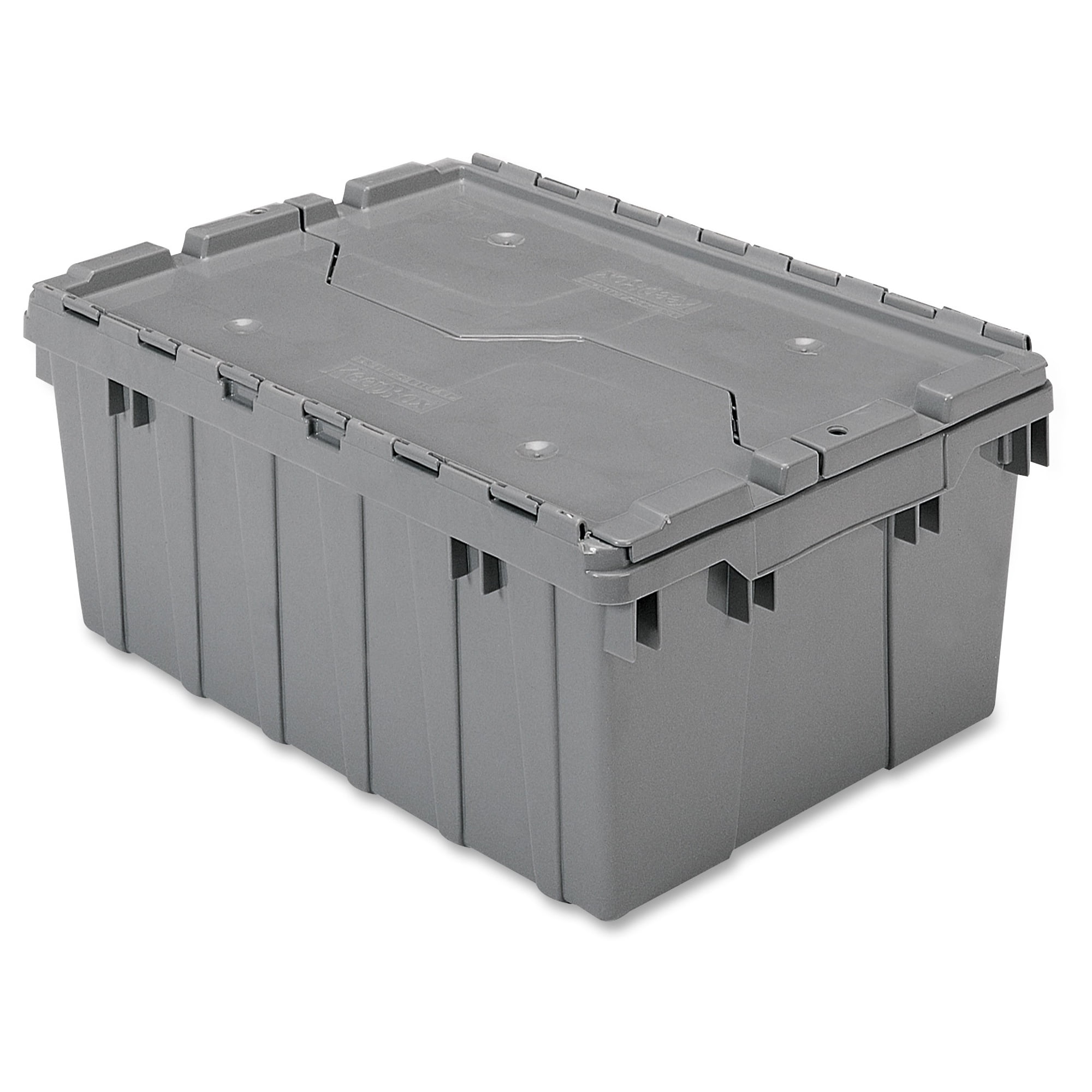 Akro-Mils 66486 FILEB 12-Gallon Plastic Storage Hanging File Box with Attached Lid 21-1/2-Inch by 15-Inch by 12-1/2-Inch Semi-Clear 2 Pack 21-1/2 by 15 by 12-1/2