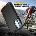 thumbnail image 6 of for Samsung Galaxy A15 5G Phone Case with [1 Pcs Anti-Peeping Film] [Shockproof] [Dropproof] [Military Grade Drop Tested] with Non-Slip Removable Heavy Duty Full Body Phone Case 6.5 Inch-Black, 6 of 14