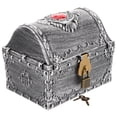 thumbnail image 1 of SHISUYAN Small Treasure Box Pirate Chest Vintage Treasure Box Small Treasure Chest with Lock and Key, 1 of 9