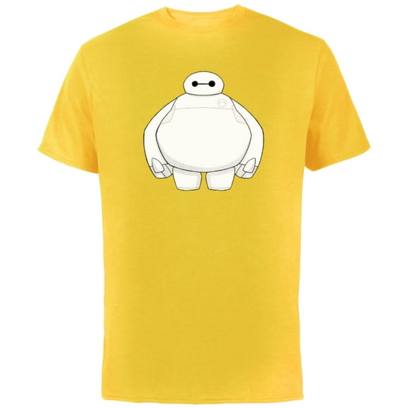 Disney Big Hero 6 Baymax Healthcare Robot T-Shirt - Short Sleeve Cotton T-Shirt for Adults - Customized-Natural