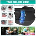 thumbnail image 3 of Faja lumbar Modvel para hombres y mujeres: cinturón de soporte lumbar para aliviar el dolor de hernia discal, ciática y escoliosis. Faja de compresión lumbar. Apto para FSA/HSA., 3 of 5