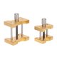 thumbnail image 2 of Base Fija Para Movimiento De Reloj, Soporte Para Caja De Reloj De Pulsera, Soporte Para Movimiento De Reparación De Relojes De Aluminio Dorado, 2 Piezas Profesional Para Reparador, 2 of 7