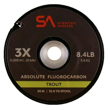 UPC: 0840309135498 | Scientific Anglers 667017 3 x 30 m Absolute Fluorocarbon Trout Tippet