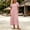 Pink, variant on Ovbmpzd Womens Summer Dresses Plian Sundresses Army Green Textured Loose Twofer Mid-Length Crew Neck Smocked Summer Dresses for Women,XXL