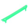 thumbnail image 1 of Protección de cadena de bicicleta de plástico Protector de cuadro de bicicleta Almohadilla de vaina (verde), 1 of 5