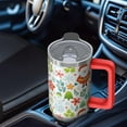 thumbnail image 5 of 30 oz Holiday Ornaments Christmas Tumbler with Handle and Straw, Stainless Steel Double Wall Cup 30 oz, Leak Proof Winter Mug, Festive Gift, 5 of 5