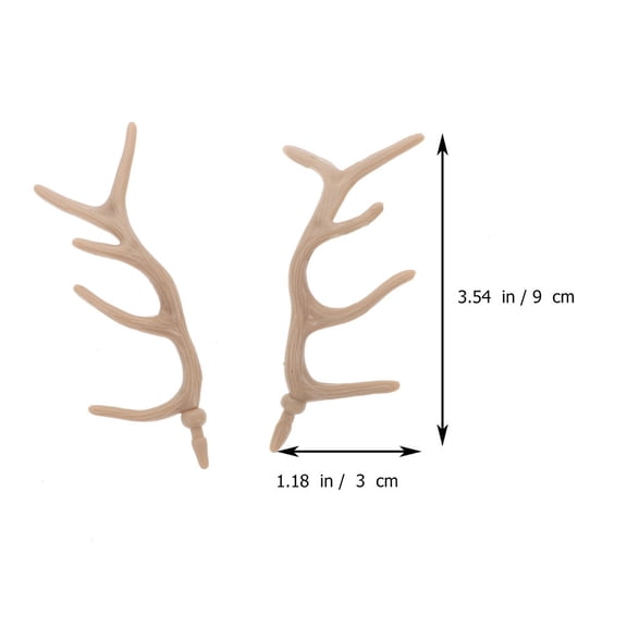 YOSADIER 24Pairs Artificial Deer Antlers Snowman Hand Twigs Reusable Plastic Ornaments for Decor
