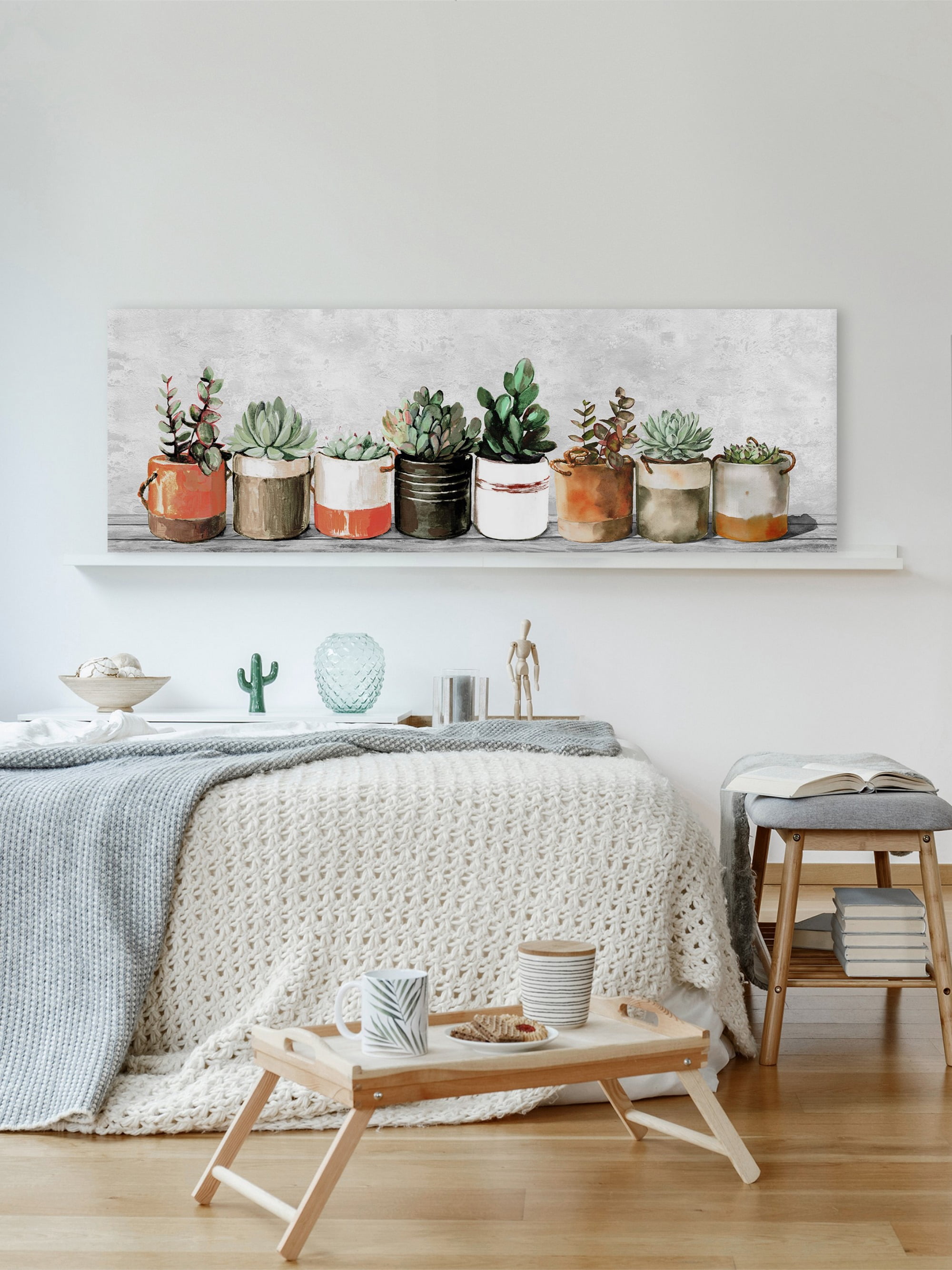 Marmont Hill Make It Orange Pots Canvas Wall Art