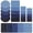 A001- Dark Blue, variant on 25 Pcs, Denim for Jeans Assorted Blue 5 Inch Iron on Fabric for Clothing Repair Decorate Ripped Jeans Jackets Pants, Dark Blue Light Black Assorted Shades, 3 Style Set