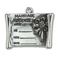 thumbnail image 1 of Sterling Silver 20" 1mm Box Chain 3D Opened Rolled Marriage License Pendant Necklace, 1 of 2