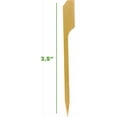 thumbnail image 3 of GUSTO 3.5" Paddle Bamboo Picks Wood Skewers for Appetizers, 100 pack, Party Occasion, 3 of 8