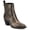 Snake/Brown, variant on Braylee Western Studded Pointed Toe Cuban Heel Comfort Ankle Booties