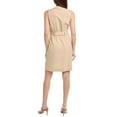 thumbnail image 2 of Sharagano womens  Front Zip Shirtdress, 10, Brown, 2 of 3