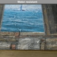 thumbnail image 6 of Ambesonne Nautical Place Mats Set of 4, Sailing Boat Idyllic, Standard Size, Grey Blue, 6 of 6