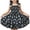 Blue, variant on Edvintorg Cute Dresses for Girls Fashion Printed Ruffle Casual Princess Floral Dress Sleeveless A Line Sundress Size 2-8