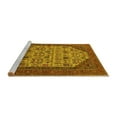 thumbnail image 2 of Ahgly Company Machine Washable Indoor Rectangle Oriental Yellow Industrial Area Rugs, 3' x 5', 2 of 4