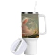 thumbnail image 2 of 40 Oz Car Handle Water Bottle Water Cup Water Bottle Water Jug Coffee Cup Travel Water Bottle Cartoon Beautiful Pink Rabbit, 2 of 8