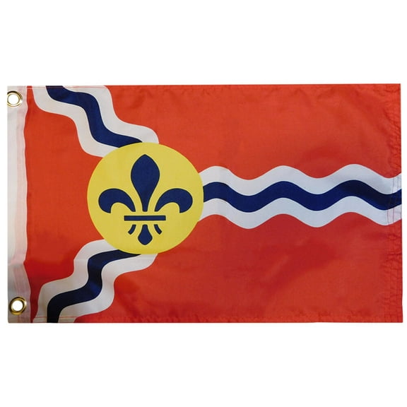 City of St. Saint Louis 100D Woven 12x18 CAR BOAT Flag Grommets Banner