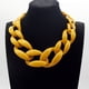thumbnail image 5 of Collar de Cadena de Eslabones Acrílicos Gruesos Qarigey Boho Vino Rojo, 5 of 6