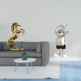 thumbnail image 2 of Estatua del caballo,Estatua de caballo de pie hecha a mano de resina de cafetería,Figura de escritorio,Estante con estatua de astronauta para decoración de oficina y hogar,Figura decorativa, 2 of 8