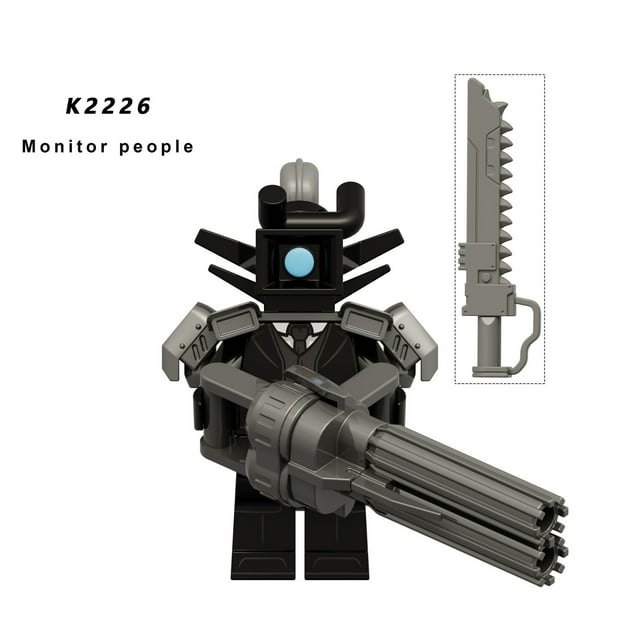 Monitor Man & Toilet Man Building Blocks Kit - KDL834/K2226 Monitor Man Model (11g) - Creative Assembly Toy Set for Kids and Collectors