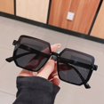 thumbnail image 4 of Gafas de sol de montura grande para hombre y mujer, lentes de sol cuadradas de marca, estilo Retro, polígono, 4 of 5