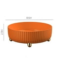 thumbnail image 3 of 5-Compartment Snack Tray, Creative Fruit & Candy Organizer with Rotating Design, Food Storage Box for Nuts, Dried Fruits, Party Snacks - White/Green/Orange, 3 of 7