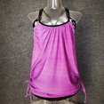 thumbnail image 1 of Traje de baño dividido Europa y Estados Unidos Traje de baño de color sólido que cubre el vientre con tirantes, 1 of 6