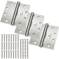 thumbnail image 2 of Cauldham (3 Pack) Commercial-Grade 4-1/2" Full Mortise Ball-Bearing Door Hinges - Satin Nickel, 2 of 7