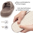 thumbnail image 5 of Northblanc Slippers for Women Memory Foam House Bedroom Corduroy Bow Crossbands Slipper Shoes Comfy Trendy Gift Slippers, 5 of 9