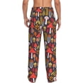thumbnail image 3 of Daiia Mushrooms And Leaves Men's Sleep Pant with Pockets and Drawstring,Pajama Pants-X-Large, 3 of 9