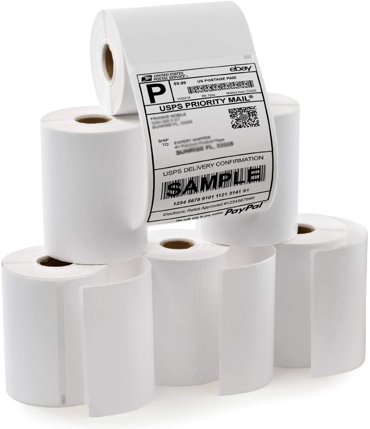 20 Rolls 220 Labels Per Roll Compatible Dymo 1744907-4 x 6 Dymo 4XL Postage BPA Labels