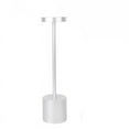 thumbnail image 1 of Lámpara de mesa para exteriores, luz de mesa LED, lámpara de mesa inalámbrica recargable, uso de atenuación continua de 3 colores para restaurante (plateado), 1 of 5