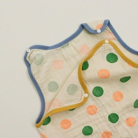 

DanceeMangoo Summer New Baby Bodysuit Baby Cotton Sleeping Bag Kids Sleeping Sack Toddler Vest Jumpsuit Soft Baby Sleep Sacks