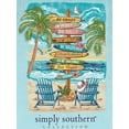 thumbnail image 3 of Simply Southern Beach Signs Washed Aqua T-Shirt, 3 of 5