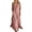 Pink, variant on Lnmiateer Vintage Collared Long Sleeve Maxi Dress Ladies Loose Fit Front Split Hem Side Pockets Soft Casual Dress Autumn Winter Travel Outdoor Outfit