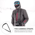 thumbnail image 3 of Raindrops Black Adjustable Camera Neck Strap with Double Zipper Pockets for Secure Carrying, 3 of 7