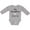 AC-Heather Grey, variant on My Grandma Loves Me Heart Grandchild Boys or Girls Long Sleeve Baby Bodysuit