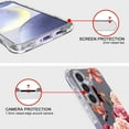thumbnail image 5 of CoverON Phone Design For Samsung Galaxy S25 Case, Clear Flexible Soft Rubber Slim TPU Cover, Peony Flower, 5 of 8