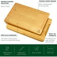 thumbnail image 5 of Royal Craft Wood Bamboo Cutting Board for Kitchen – Extra Large Wooden Butcher Block with Side Handles, Chopping Board for Meat, Turkey, Vegetables & Dough (3XL, 24" x 18"), 5 of 5