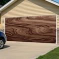 thumbnail image 5 of Retro Wood Grain Garage Door Cover Banner 7 x 8 FT, Rustic Farmhouse Wooden Board Brown Garage Door Curtains Backdrop with Grommets for Indoor Outdoor Wall Party Porch Yard Decorations Background, 5 of 9