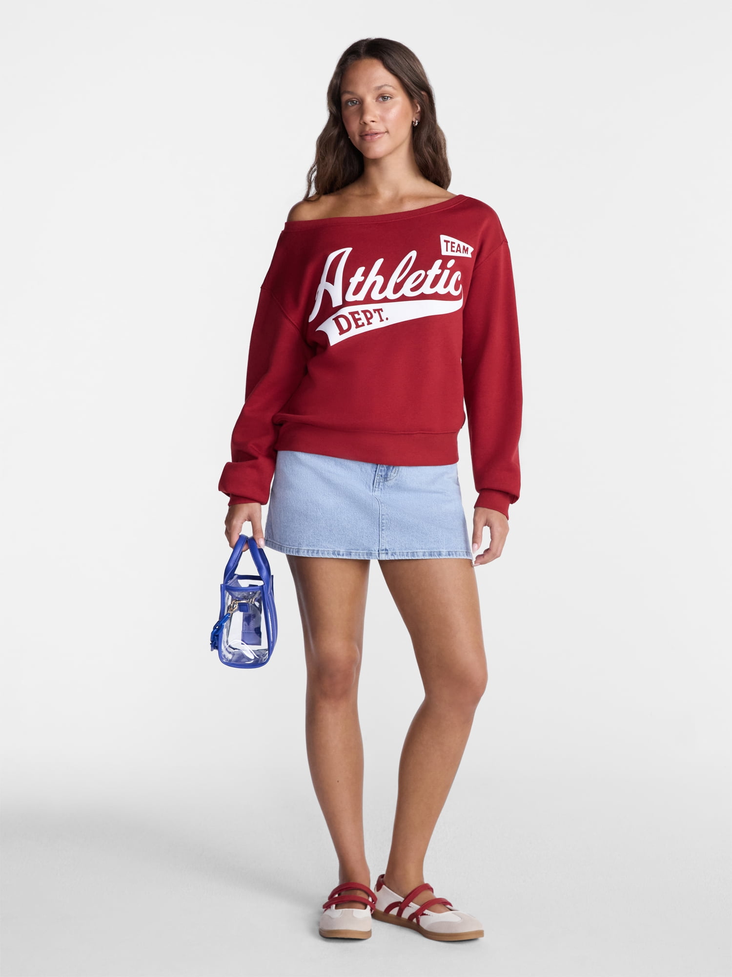 No Boundaries Game Day Denim Skirt, Women's XXS-XXL