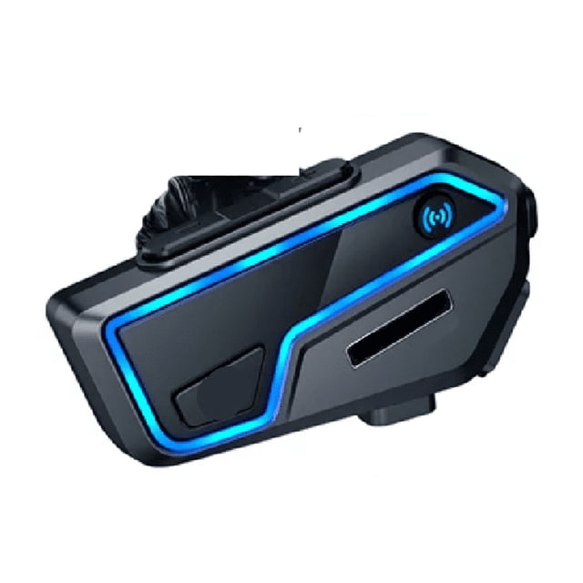 Intercomunicador Para Casco De Moto Fm Radio 2000m negro azul