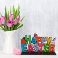 thumbnail image 2 of Less Than 5 Desktop Ornament Easter Table Decoration Sign - Easter Table Centerpiece Wooden Ornament with Bunny Tray Decoration, 2 of 2