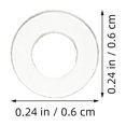 thumbnail image 2 of EXHUMKY 2000Ud Arandelas Plásticas Transparentes Para Soportes De Muebles Protección Antirrayas, 2 of 6