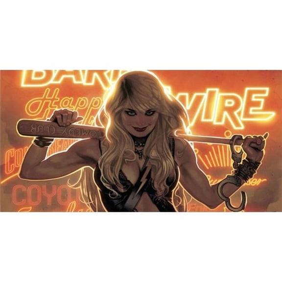 Barb Wire Photo License Plate