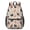 Cat and Paw Print Beige Pattern, variant on Cat and Paw Print Beige Pattern 17" Waterproof Oxford School Backpacks for Teens, S-Shape Padded Straps, for School, Travel, Hiking, Camping