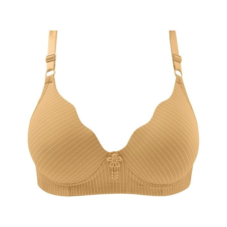 

XHJUN Women s Bras Plus Size Refined Glamour Balconette Push-Up Bra Style Yellow 42