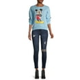thumbnail image 2 of Disney Mickey Mouse Juniors' Long Sleeve Knit Top, 2 of 6